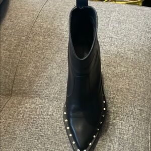 Studded Black Ankle Boot